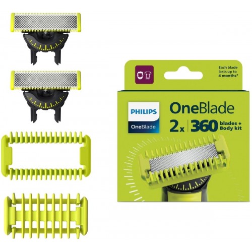 Philips One Blade 360 QP624/50 ανταλλακτικό 2 τμχ