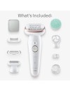 Braun Silk-epil Series 9 SES9-080 SkinSpa Αποτριχωτική Μηχανή white gold