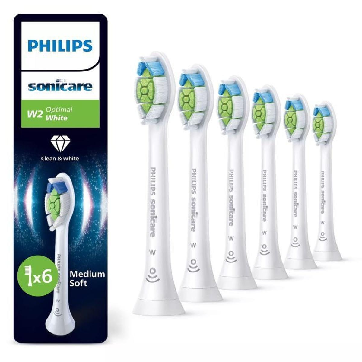 Philips Sonicare Optimal white Standard Ανταλλακτικά Οδοντόβουρτσας 6τμχ (HX6066/87)