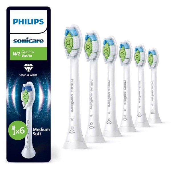 Philips Sonicare Optimal white Standard Ανταλλακτικά Οδοντόβουρτσας 6τμχ (HX6066/87)