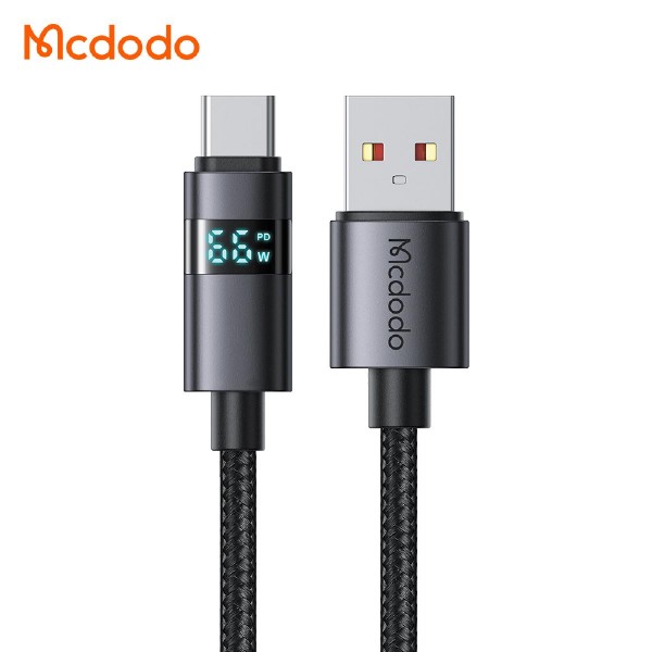 Mcdodo CA-6520 USB-A to Type-C 6A Data cable with horizontal LED 66W