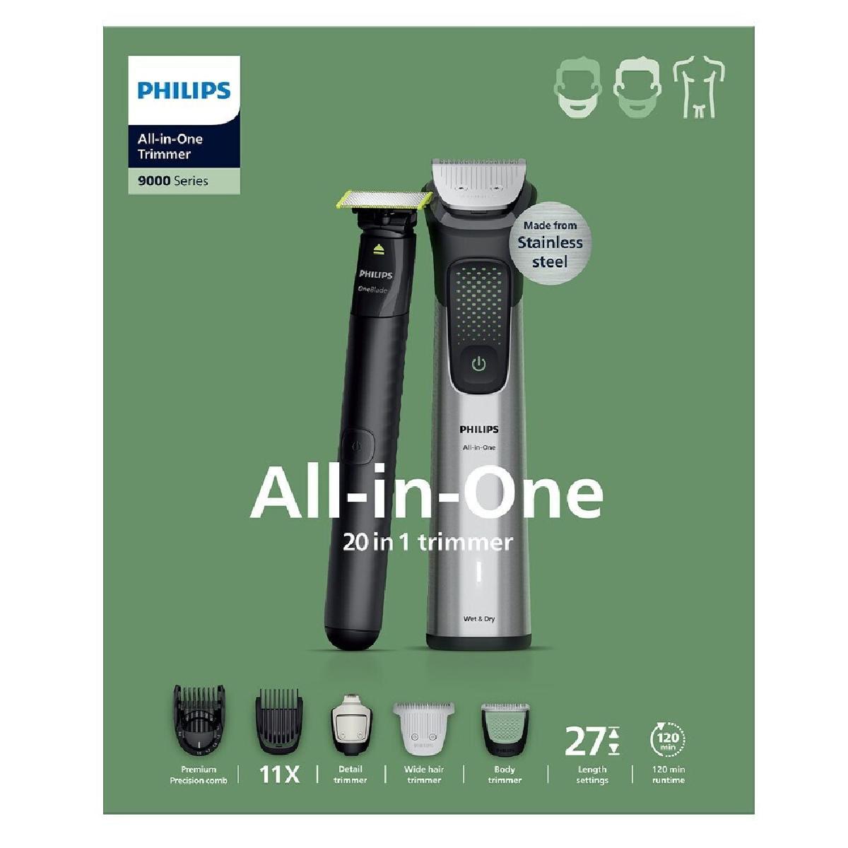 Philips All-in-One Trimmer 9000 Series MG9557/15 20-in-1 Trimmer premium σετ ανδρικής περιποίησης