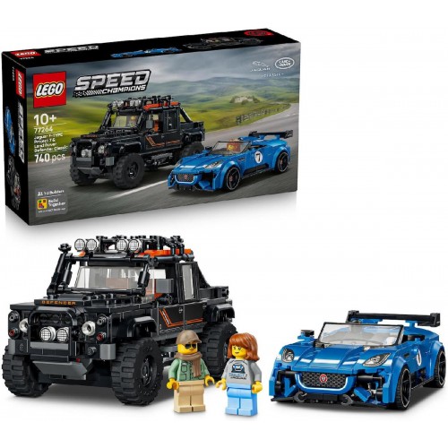 LEGO® Speed Champions Jaguar Project 7 & Land Rover Defender (77264)