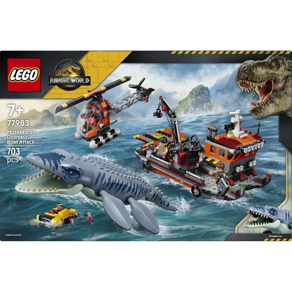 LEGO® Jurassic World Mosasaurus Dinosaur Boat Attack (77983)