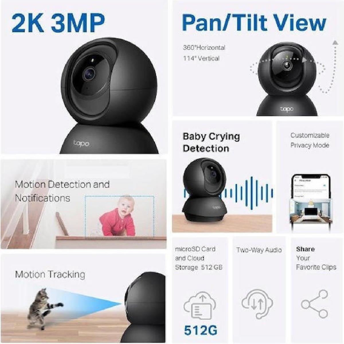 TP-Link Tapo C211 Ver 3.0 IP Κάμερα Ασφαλείας Wi-Fi 2K