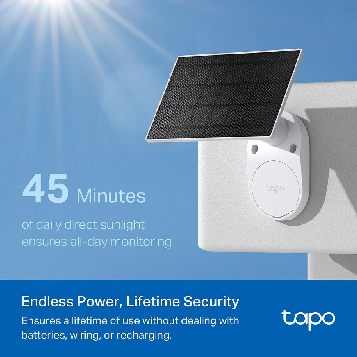 TP-Link Tapo C410 KIT Ver 2.20 IP Κάμερα Ασφαλείας 4MP 2K Wi-Fi με Ηλιακό Πάνελ για Εξωτερικό Χώρο
