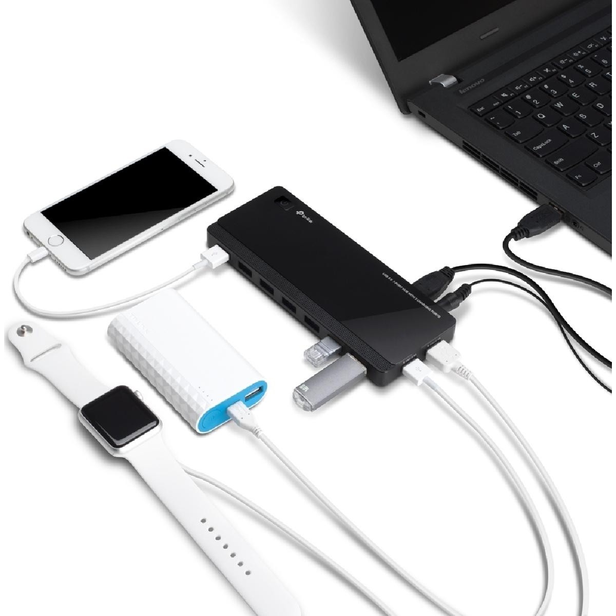 TP-Link USB 3.0 7-Port Hub UH720 ver 5.0 black