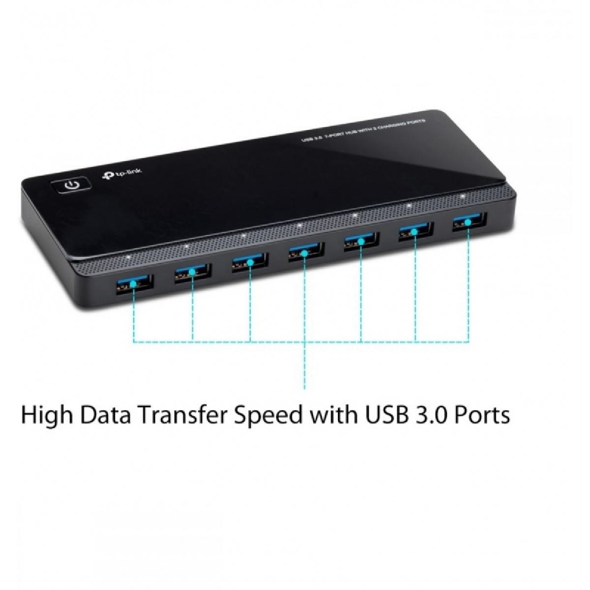 TP-Link USB 3.0 7-Port Hub UH720 ver 5.0 black
