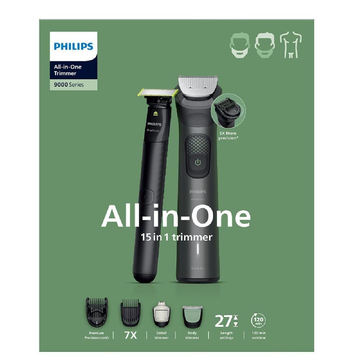 Philips  MG9531/15 Series 9000 Multigroom All-in-one trimmer 15 σε 1 με OneBlade, BeardSense
