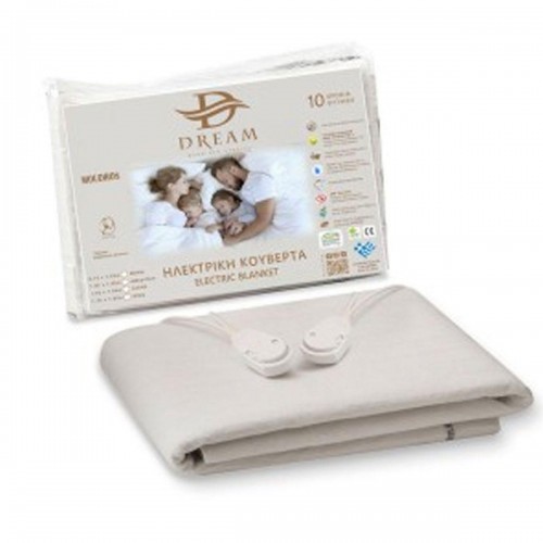 Dream Moudros 920005 Μονό Ηλεκτρικό Υπόστρωμα Λευκό 60W 75x155 (Ελληνικής Κατασκευής-10ετή εγγύηση)
