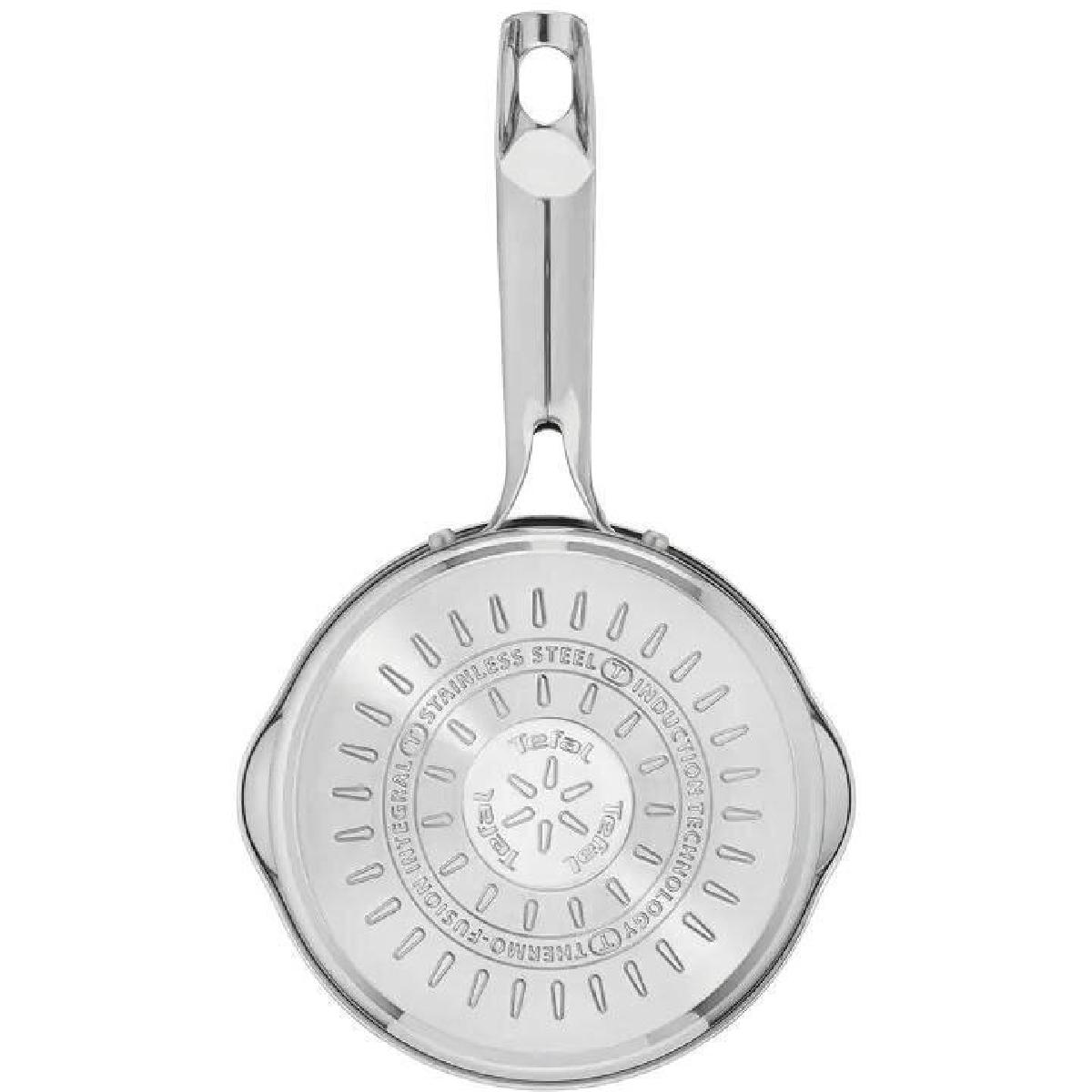 Tefal Duetto+ G719S655 Σετ Κατσαρολών 6τμχ Ανοξείδωτες με Γυάλινα Καπάκια