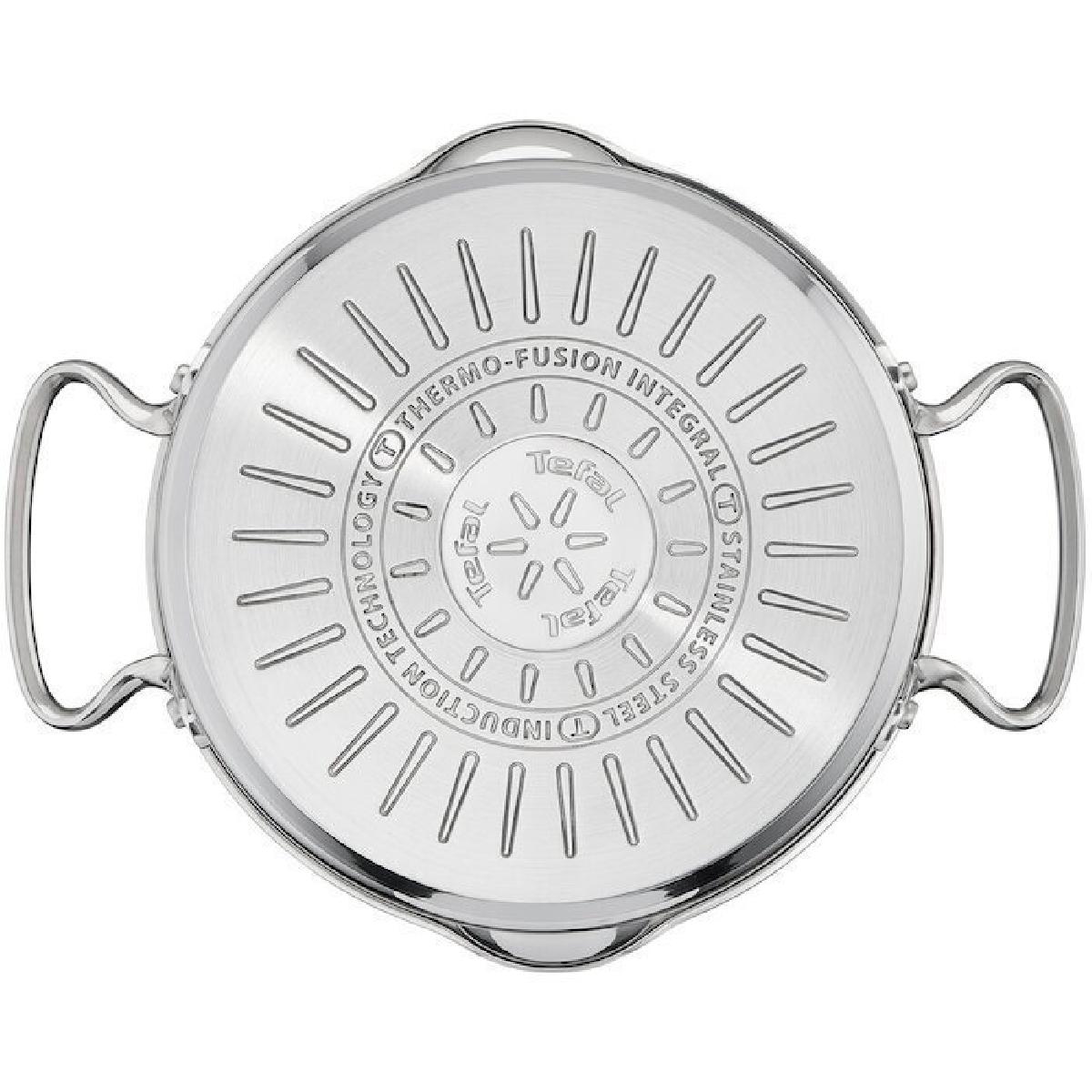 Tefal Duetto+ G719S655 Σετ Κατσαρολών 6τμχ Ανοξείδωτες με Γυάλινα Καπάκια