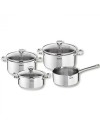 Tefal Duetto+ G719S735 Σετ Κατσαρολών 7τμχ Ανοξείδωτες με Γυάλινα Καπάκια