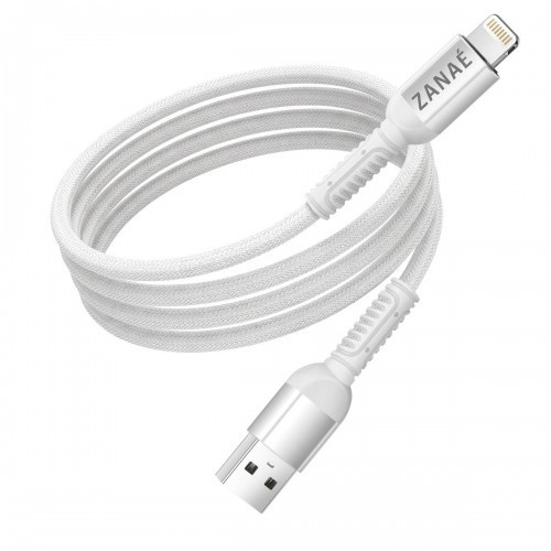Zanae καλώδιο USB A σε Apple Lightning 1.2m Λευκό 2A