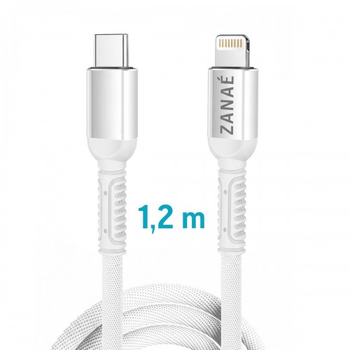 Zanae καλώδιο USB-C σε Apple Lightning 1.2m Λευκό 3A