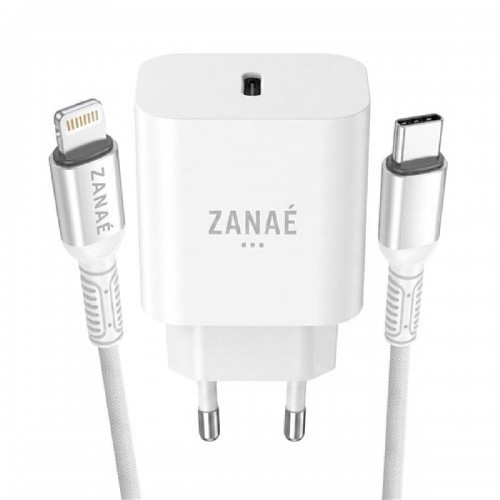 Zanae φορτιστής ρεύματος 20 watt με καλώδιο 1.2m USB C σε Lighting με τεχνολογία Power Delivery