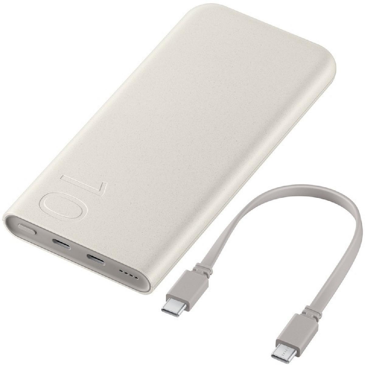 Samsung EB-P3401XUEGWW Power Bank 10.000mAh 25W με 2 θύρες USB-C beige