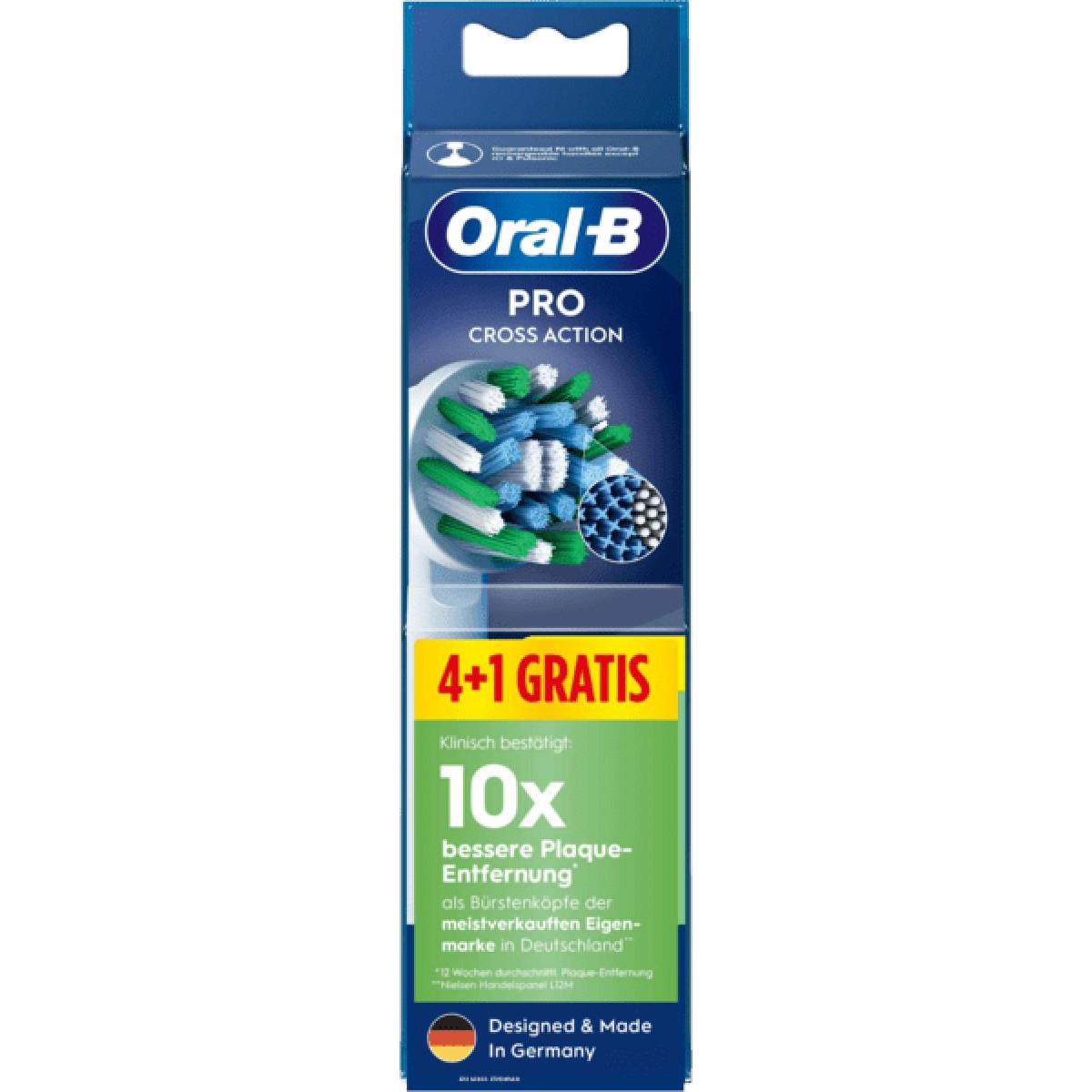 Oral-B Pro CrossAction Ανταλλακτικές Κεφαλές 4+1 white (249119)