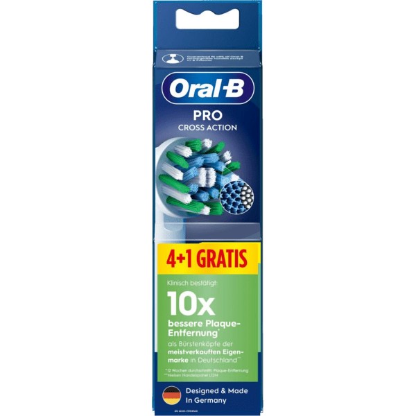Oral-B Pro CrossAction Ανταλλακτικές Κεφαλές 4+1 white (249119)