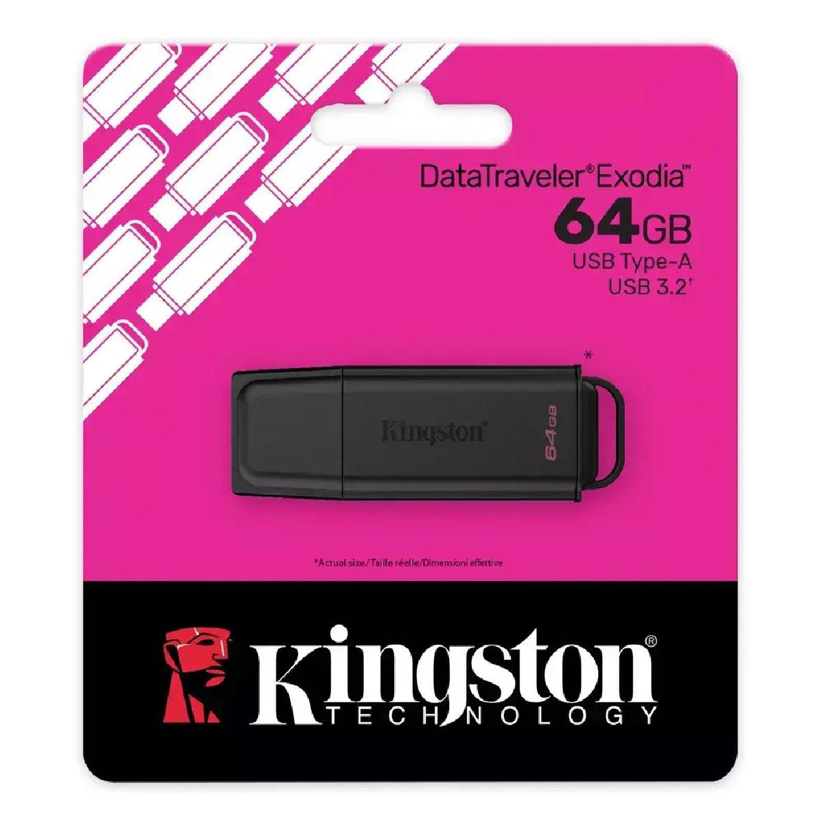 Kingston DataTraveler Exodia  64GB USB Stick 3.2 Gen 1 black (DTXG2/64GB)