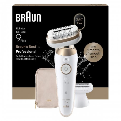 Braun Silk-epil Series 9 360 Flex SES9-030 3D Αποτριχωτική Μηχανή white  gpld