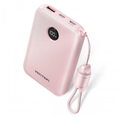 Vention Power Bank 10000mAh 22.5W με USB-A & USB-C pink (FKAP0-C)