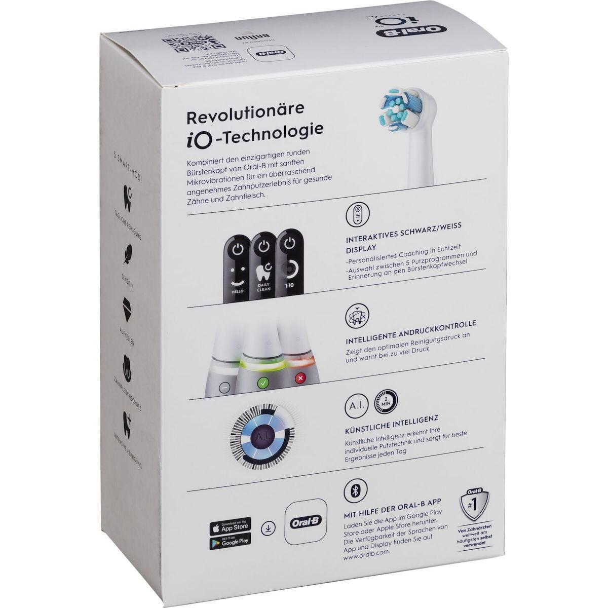 Oral-B iO Series 6 Ηλεκτρική Οδοντόβουρτσα με Έξυπνο Αισθητήρα Πίεσης Grey Opal